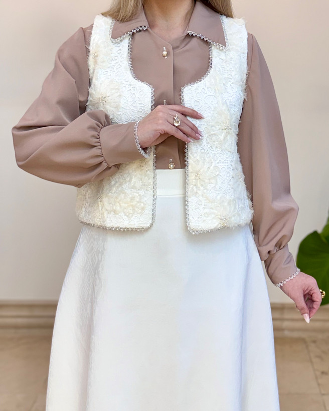 ست ژیله،شومیز و دامن رها